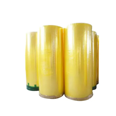 Bande faite sur commande de Logo Printed BOPP de Bopp de cachetage de carton de bande adhésive jaune faible de petit pain enorme