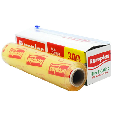 La cuisine molle faite sur commande de PVC de PE s'accrochent plastique de catégorie comestible d'enveloppe la conservation que fraîche s'accrochent film avec le coupeur