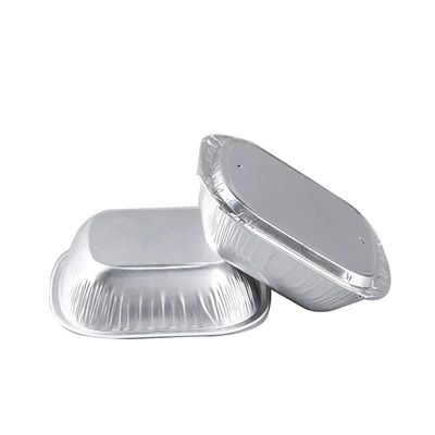 conteneurs de approvisionnement de nourriture enduite en vol jetable de ligne aérienne de conteneurs de nourriture du papier d'aluminium 250ml avec des couvercles