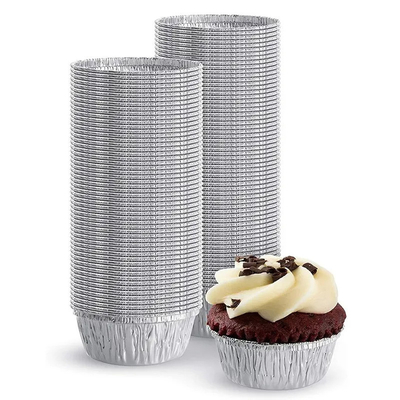 Le rond emportent les tasses jetables de ramequins des récipients alimentaires 130ml de papier d'aluminium