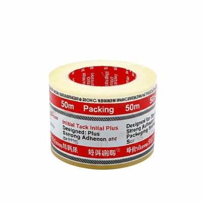 Pressure Sensitive BOPP Packing Tape 50m Length Initial Tack 10 Plus Designed for Strong Adhesion and Packaging Sealing