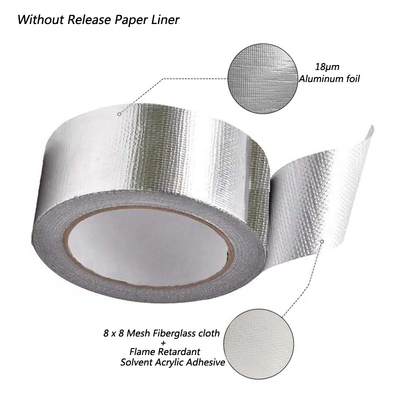 Bande imperméable d'isolation thermique de fibre de verre de bande de papier aluminium ignifuge de la CAHT