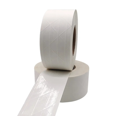 L'eau humide blanche de bande paerforée renforcée de Papier d'emballage a activé la bande de emballage de papier gommée