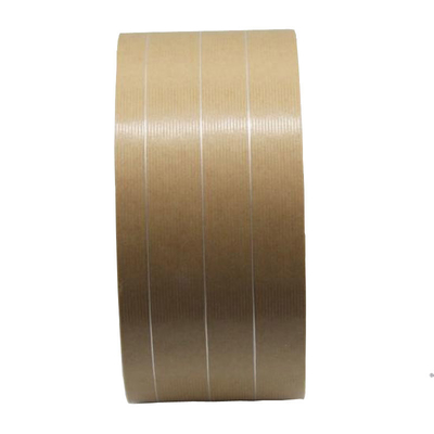 L'eau renforcée a activé Papier d'emballage de bande paerforée avec le fil en nylon de 3 fils