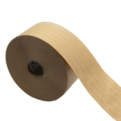 Bande de papier d'emballage activée par l'eau renforcée d'OEM avec le fil en nylon de 5 fils