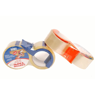 Bande de emballage transparente du cachetage BOPP de carton de supermarché avec le distributeur