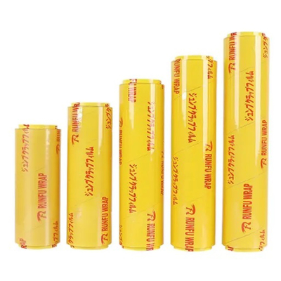 Le PVC s'accrochent film de bout droit compostable pour la catégorie comestible faite sur commande de conservation fraîche d'enveloppe en plastique de nourriture