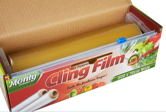 Le PVC transparent s'accrochent enveloppe de film pour l'enveloppe de plastique de catégorie comestible