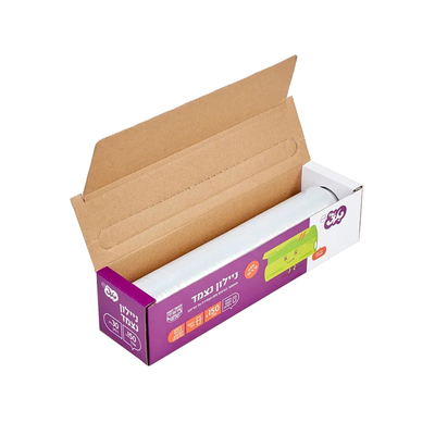 Le PE en plastique s'accrochent enveloppe transparente de film de catégorie comestible de film avec le coupeur de glisseur