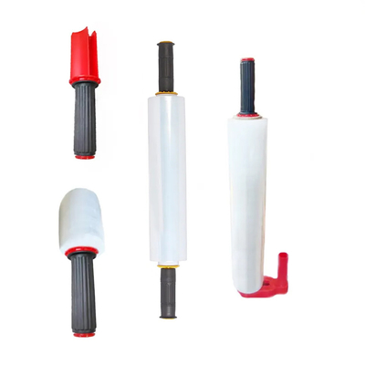 Enveloppe en plastique manuelle de meubles de film de bout droit de palette de LLDPE avec le distributeur tournant de poignée