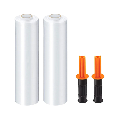 Enveloppe en plastique manuelle de meubles de film de bout droit de palette de LLDPE avec le distributeur tournant de poignée