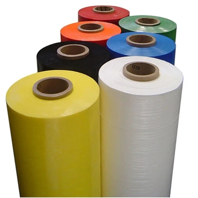 Machine en plastique colorée de petit pain enorme de film de bout droit d'enveloppe biodégradable de palette
