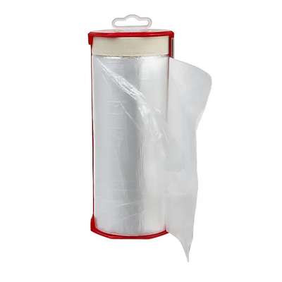 Les peintres de PE ont pré attaché du ruban adhésif au Masker jetable de masquage de main de protection plié par film pour la peinture