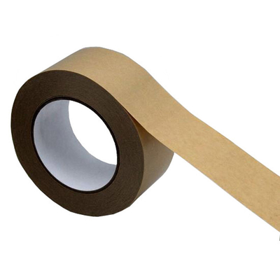 Ruban de papier kraft personnalisé à dos plat biodégradable imprimable inscriptible auto-adhésif non renforcé