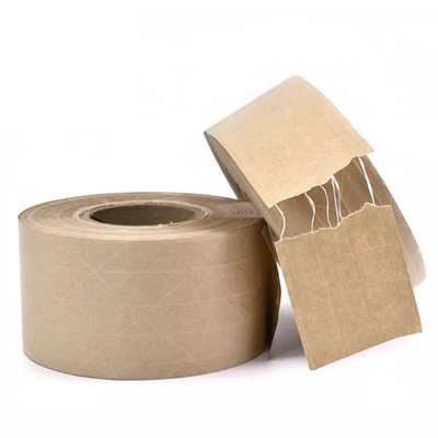 L'eau renforcée de bande de cachetage de papier d'emballage a activé la bande imprimée faite sur commande de Papier d'emballage
