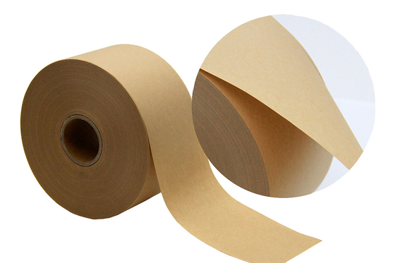 L'eau humide écologique de bande paerforée non renforcée de Brown Papier d'emballage activée a collé de bande paerforée