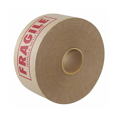 La bande auto-adhésive biodégradable imprimée de Papier d'emballage/eau imprimée activée a collé de bande paerforée