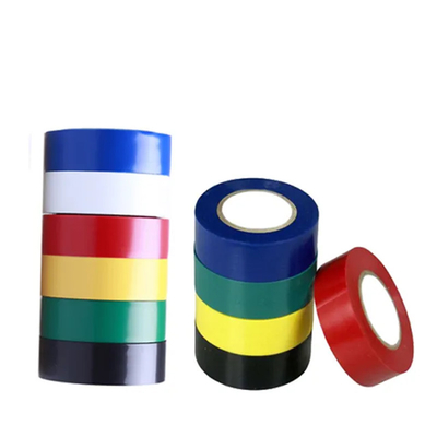 Noir ignifuge de bande électrique de PVC d'isolation coloré