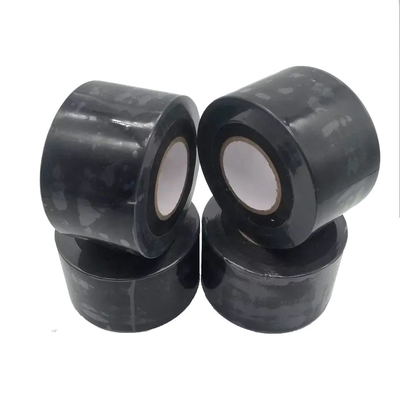 Ruban d'isolation de tuyau de CVC de conduit de ruban de cachetage de conduit de PVC adhésif fort d'argent noir