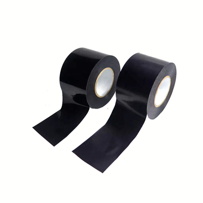 Ruban d'isolation de tuyau de CVC de conduit de ruban de cachetage de conduit de PVC adhésif fort d'argent noir