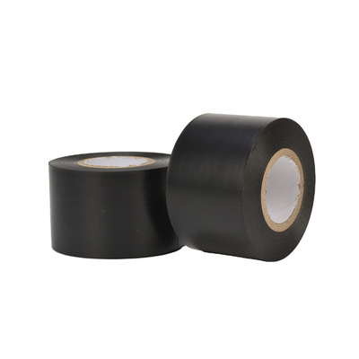 Ruban d'isolation de tuyau de CVC de conduit de ruban de cachetage de conduit de PVC adhésif fort d'argent noir