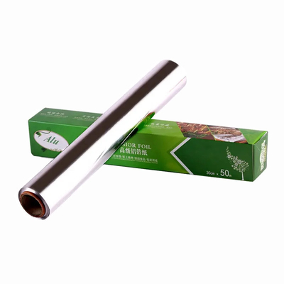 Feuilles résistantes de petit pain de papier d'aluminium de ménage avec le coupeur