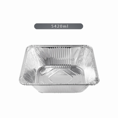 Conteneurs de nourriture résistants de papier d'aluminium Pan With Foil Lid à emporter profond jetable