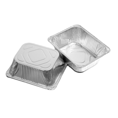 Conteneurs de nourriture résistants de papier d'aluminium Pan With Foil Lid à emporter profond jetable