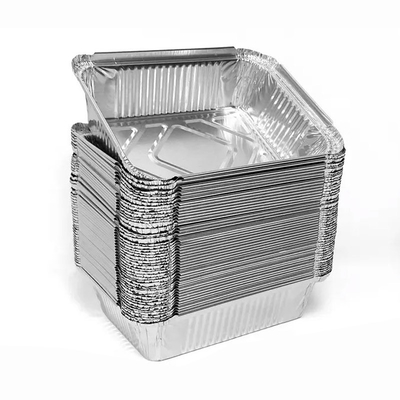 1LB aluminium de conteneur de nourriture des conteneurs de nourriture de papier d'aluminium de la coutume 8342 450ml avec le couvercle