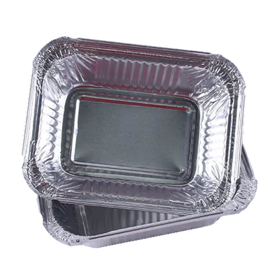 le petit aluminium 260ml emportent des conteneurs faisant la nourriture cuire au four jetable Tray With Lid de papier aluminium