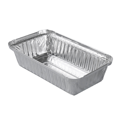boîte jetable en aluminium d'emballage de nourriture à emporter de conteneurs de nourriture du papier d'aluminium 550ml avec le couvercle