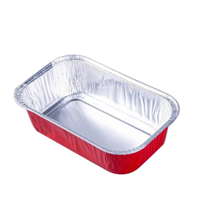 papier d'aluminium Pan Airline Food Packing Trays de gamelle jetable de l'avion 500ml avec des couvercles