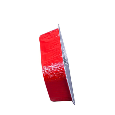 papier d'aluminium Pan Airline Food Packing Trays de gamelle jetable de l'avion 500ml avec des couvercles