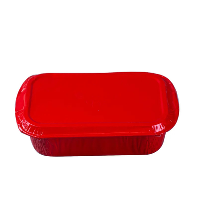 papier d'aluminium Pan Airline Food Packing Trays de gamelle jetable de l'avion 500ml avec des couvercles