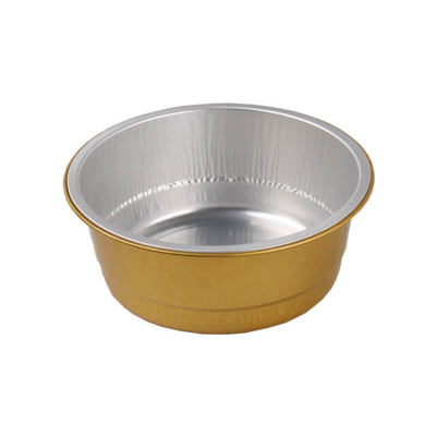 tasses jetables de cuisson de pouding de Smoothwall de récipients alimentaires colorés du papier d'aluminium 450ml avec le couvercle