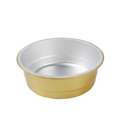 tasses jetables de cuisson de pouding de Smoothwall de récipients alimentaires colorés du papier d'aluminium 450ml avec le couvercle