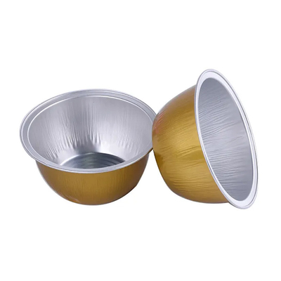 Les conteneurs de nourriture jetables du papier d'aluminium 130ML ont plissé la casserole colorée de cuisson de cuvette de gâteau de tasses