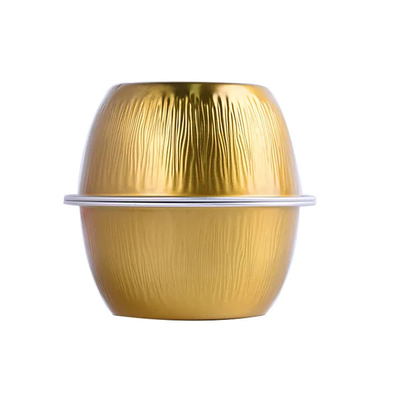 Les conteneurs de nourriture jetables du papier d'aluminium 130ML ont plissé la casserole colorée de cuisson de cuvette de gâteau de tasses