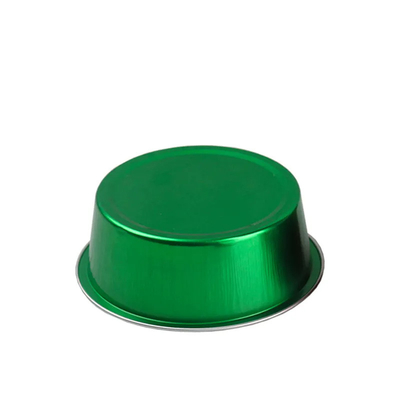 conteneurs de nourriture jetables du papier d'aluminium 150ml autour de couvercle coloré de Mini Cupcake Baking Cups With