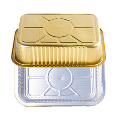 gâteau de cuisson Tray Pan Container du papier aluminium 750ml coloré jetable