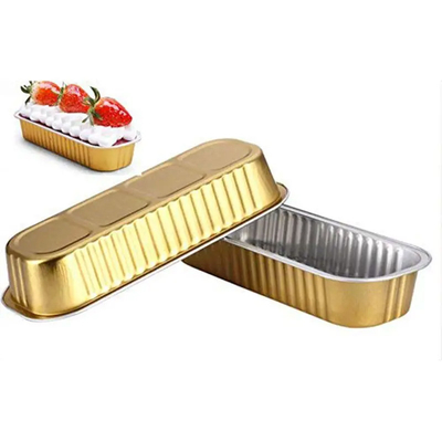 200ml Mini Loaf Aluminium Takeaway Box faisant de grands conteneurs cuire au four d'aluminium
