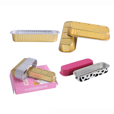 200ml Mini Loaf Aluminium Takeaway Box faisant de grands conteneurs cuire au four d'aluminium